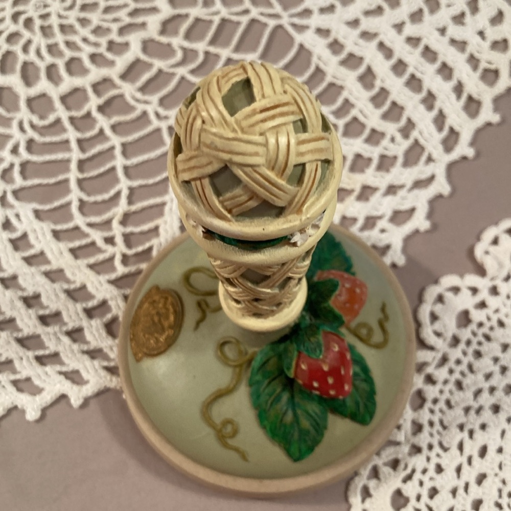 Vintage Strawberry Design Cookie Stamp Brown Bag Cookie Art 1995 - Picture 12 of 15